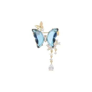 VIOLET Synthetic Cubic Zirconia Brooches Women's