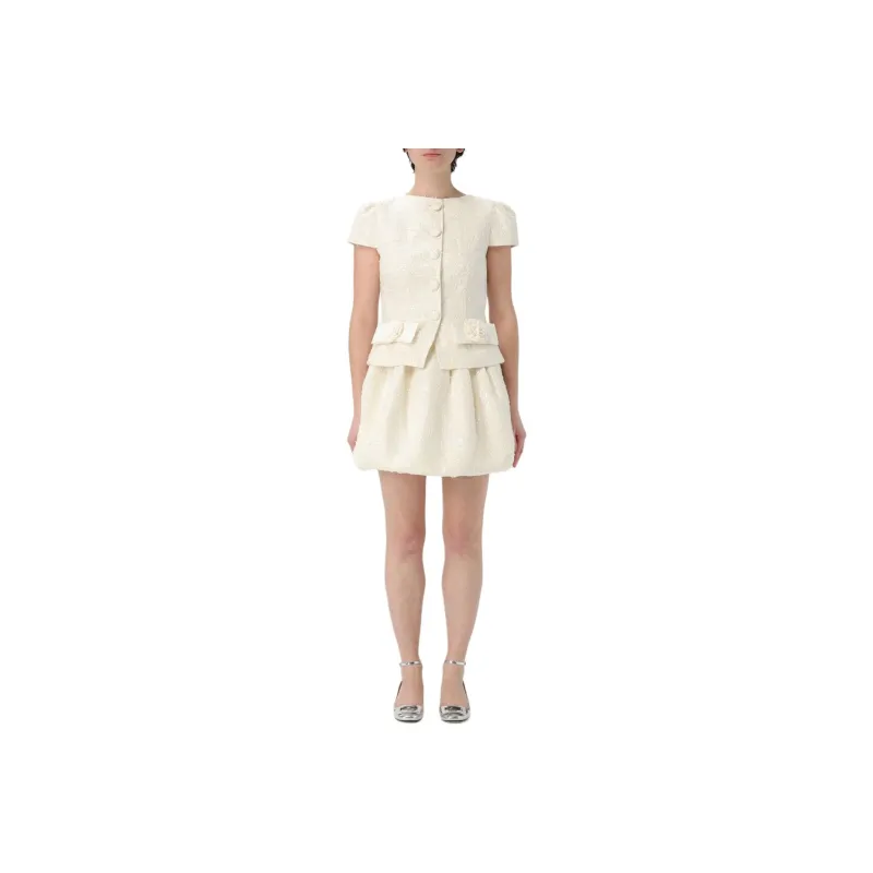 Self portrait Bow Detail Mini Dress-0