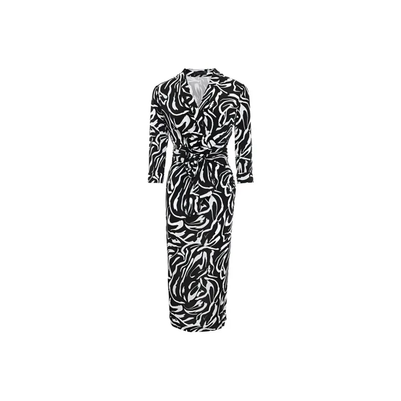BESIONIA SS24 Short Sleeved Dresses Women's Black-0