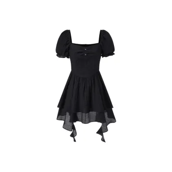 LEDIN Short Sleeved Dresses Women's Black
