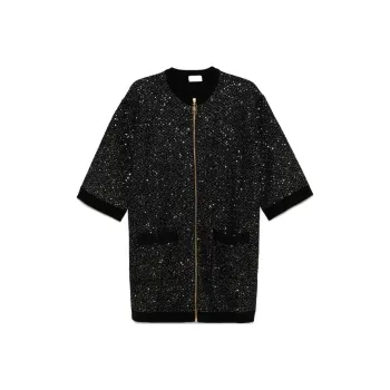 Elisabetta Franchi Sequin Thread Mini Dress