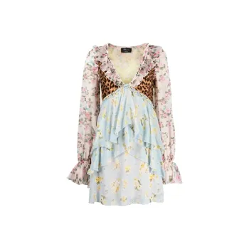 Blumarine Long-Sleeved Dresses Women's Multicolor