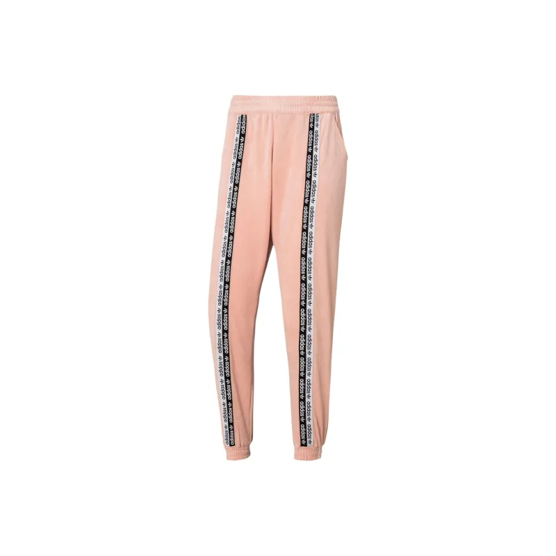 Adidas Originals Knitted Sports Pants Women's Pink-0
