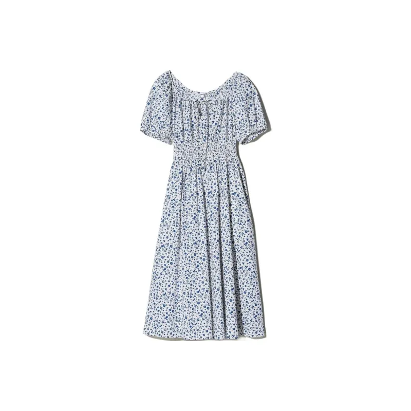 UNIQLO Short Sleeved Dresses Women's Ivory-0