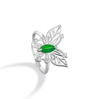 DAISY BEAUTY Glutinous Jade Jadeite Rings Women's