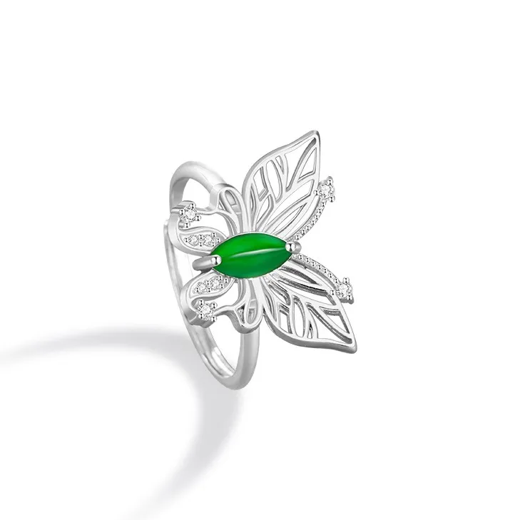 DAISY BEAUTY Glutinous Jade Jadeite Rings Women's-0