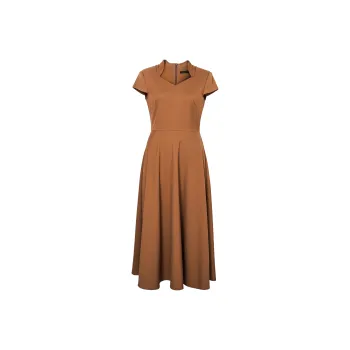ROEYSHOUSE Short Sleeved Dresses Women's Light Caramel