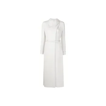 GIORGIO ARMANI FW21 Long-Sleeved Dresses Women's White