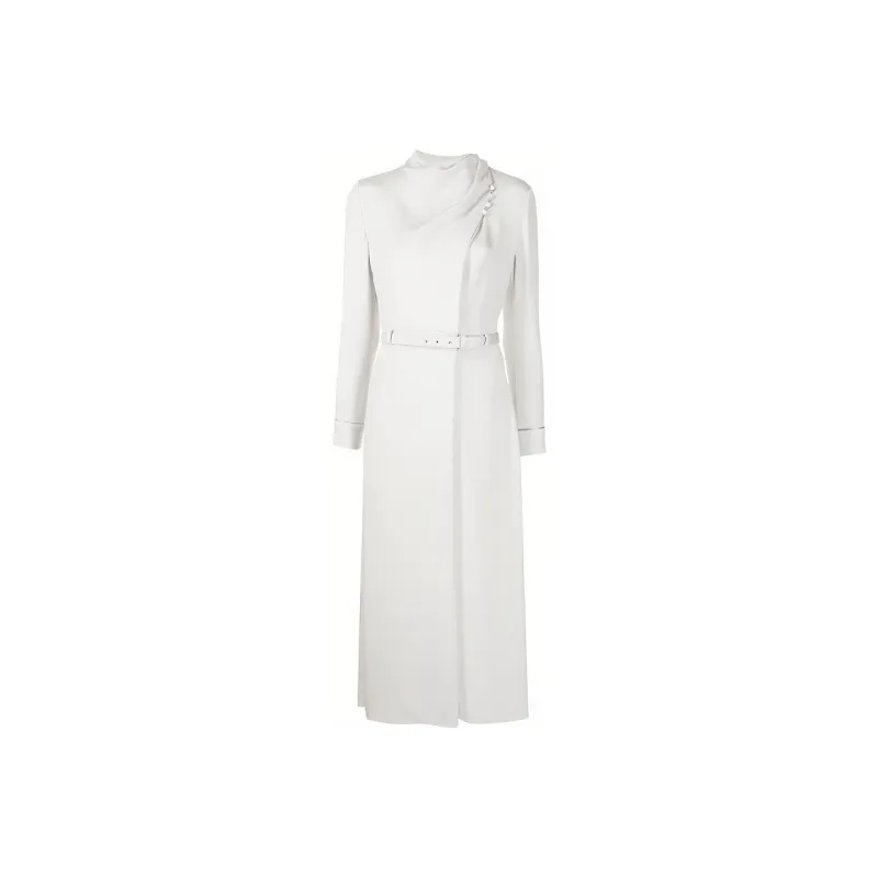 GIORGIO ARMANI FW21 Long-Sleeved Dresses Women's White-0