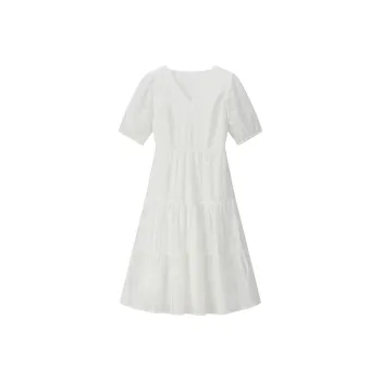 RZSE Short Sleeved Dresses Women's White