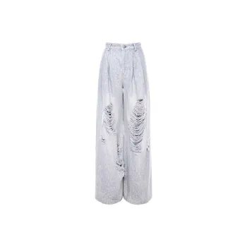 Laurence & Chico Wide Leg Thin Jeans Women's Gray