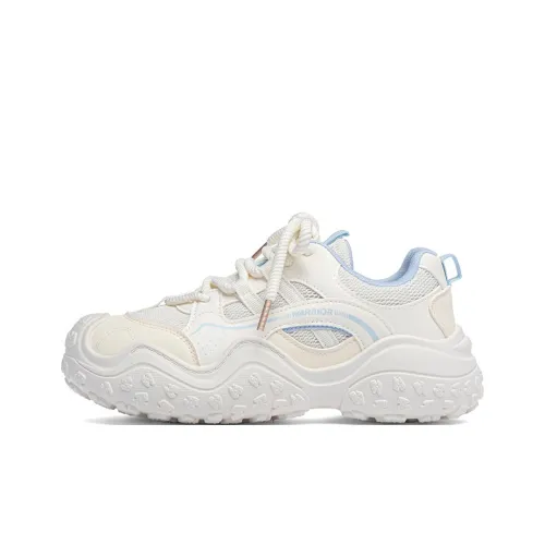 Warrior Breathable Height Increase Low Top Casual Shoes Women's Beige Light Yellow