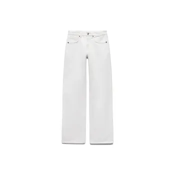 ZARA Jeans Women's Frosted White