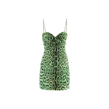 Roberto Cavalli Jaguar Print Sleeveless Minidress