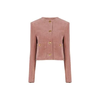 Chloé Velvet Cropped Boxy Jacket