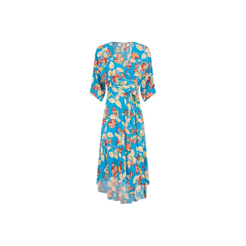 DVF Diane Von Furstenberg Long-Sleeved Dresses Women's Blue-0