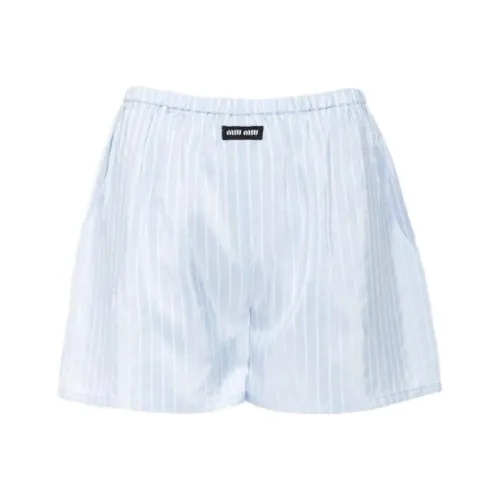 MIU MIU Casual Shorts Women's Blue