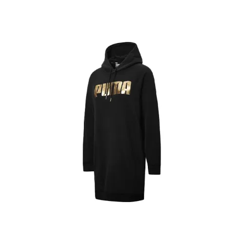 PUMA Long Sleeved Dresses Women's Black