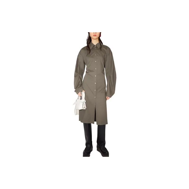 Acne Studios Dress Women's Gray Green-0