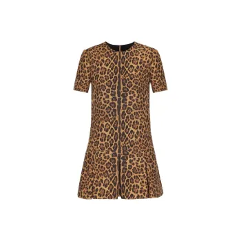 Valentino Short-Sleeved Dresses Women's Brown
