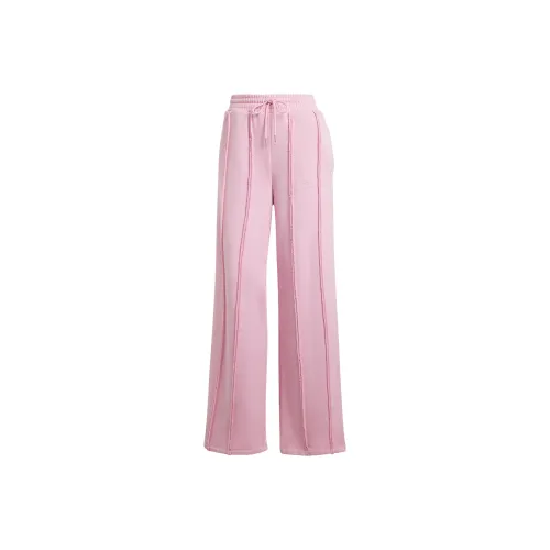 Adidas Originals DISTRESSED SWEAT PANTS Knitted Sports Pants Women's Pink