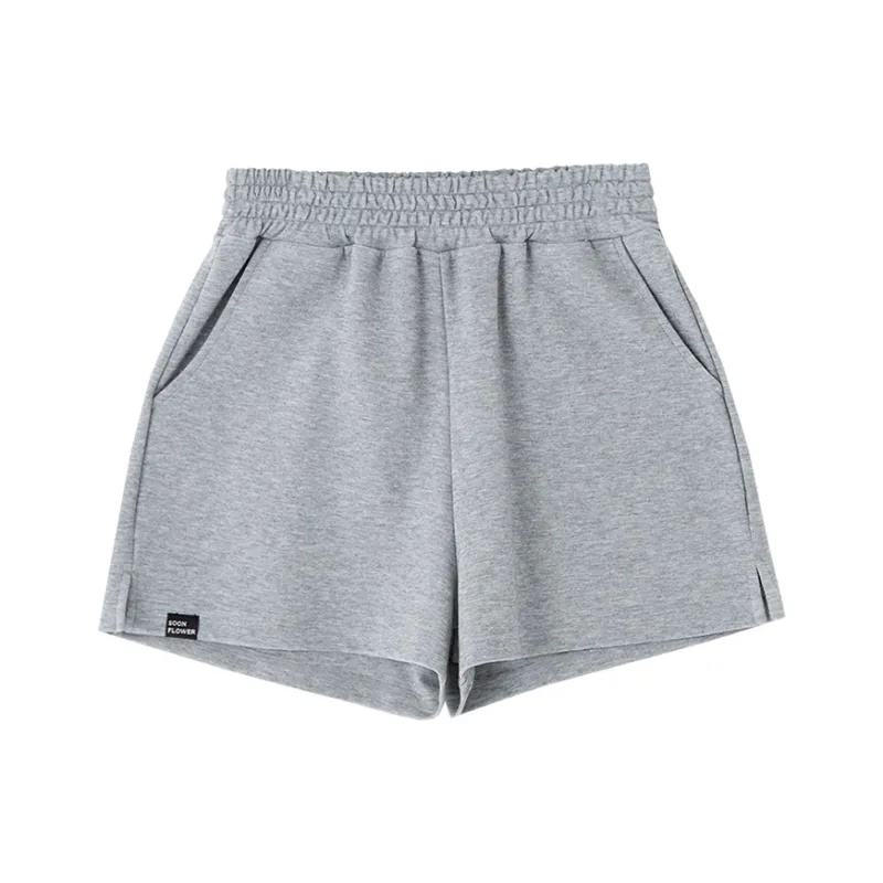 SOON FLOWER Casual Shorts Women's Gray-0