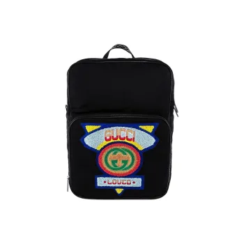 GUCCI Nylon Backpack Men's Black