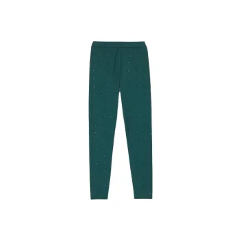 Sandro Rhinestone Leggings Leggings Women's Green