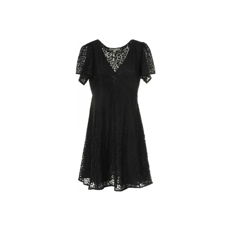 MICHAEL KORS V Neck Lace Dress-0