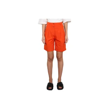ASPESI Belt-Looped High-Waisted Shorts