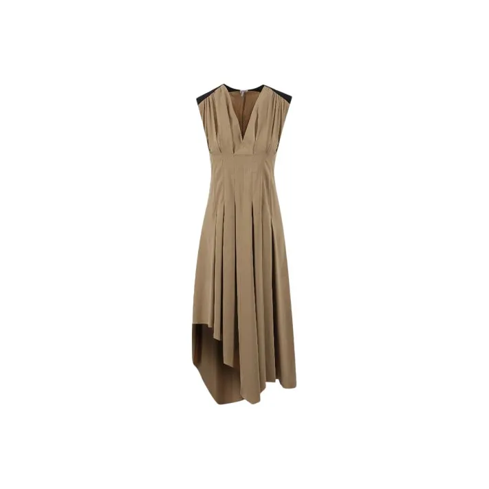 LOEWE Sleeveless Dresses Women's Taupe-0