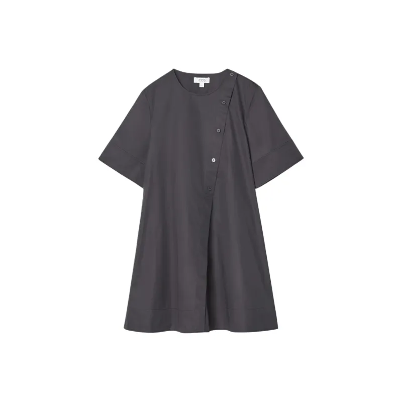 COS Short Sleeved Dresses Women's Navy Blue-0