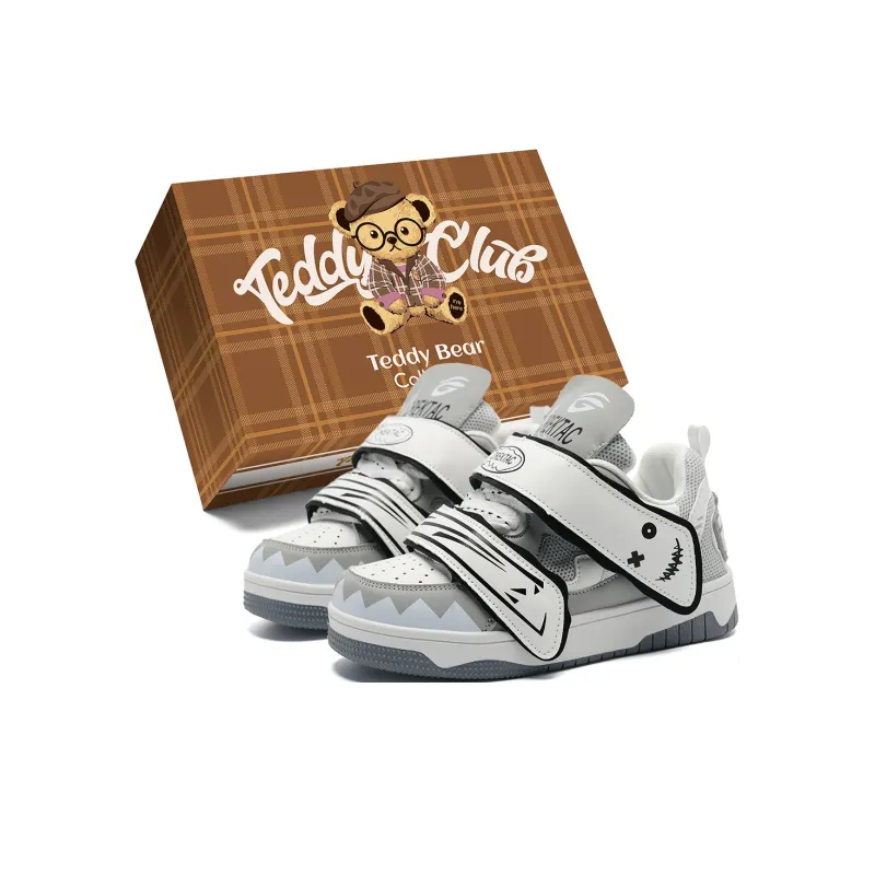 Teddy Bear Collection Slip Resistant, Abrasion Resistant, Lightweight Low Top Skateboard Shoes Unisex-19