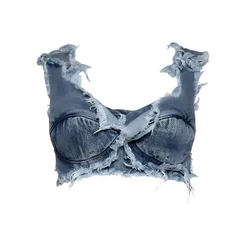 NATASHA ZINKO Layered Denim Corset