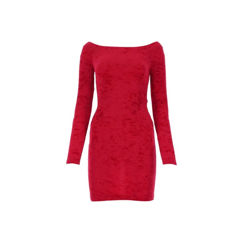 Balenciaga Cycling Mini Dress 'Garnet'-0