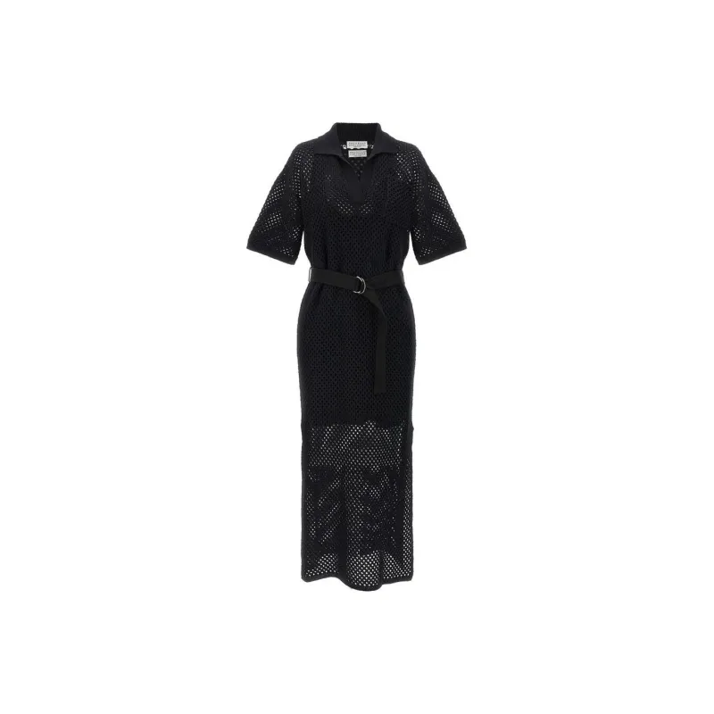 Brunello Cucinelli Short Sleeved Dress Women's Black-0