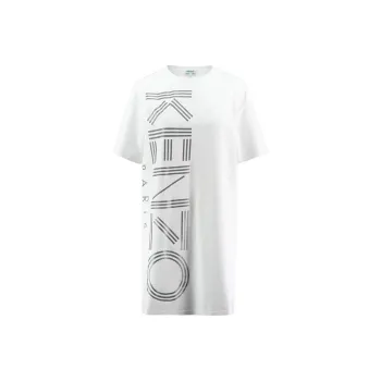 KENZO Short Sleeved Dresses Women's Ecru