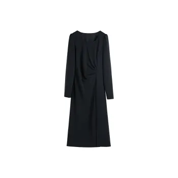Hang Yi Court Long Sleeved Dresses Women's Black