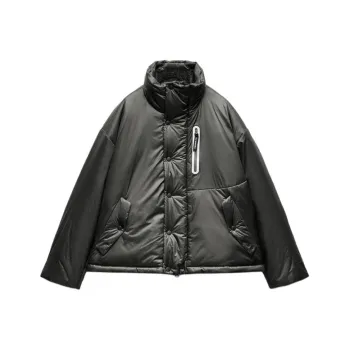 And Wander X ZARA And Wander Collaboration Puffer Jackets Women's Black