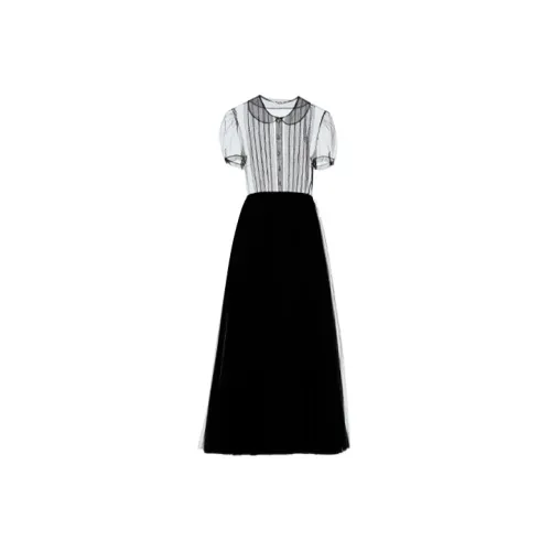 MIU MIU Short Sleeved Raffia Women's Black