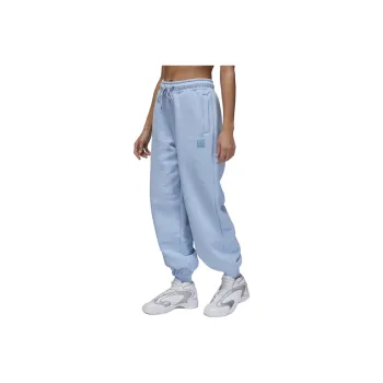 Jordan Flight Fleece Knitted Sports Pants Women's Blue Gray