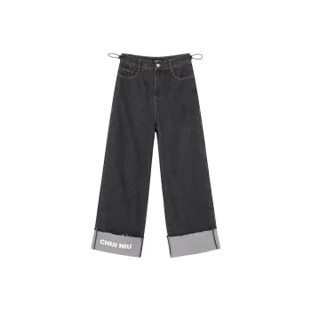 SEENFAAN Straight Thickened Jeans Unisex