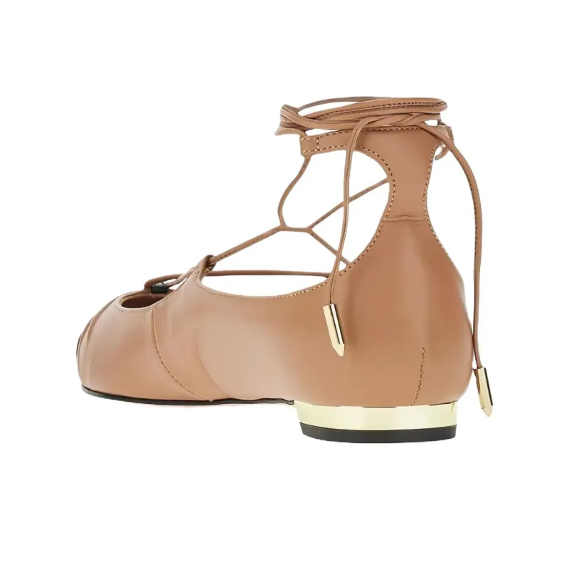 AQUAZZURA Gabi Casual Single Shoes Women's Light Umber-2