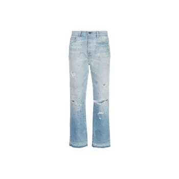 AMIRI Gradient Crystal Reconstructed Denim Pants 'Multi Indigo'