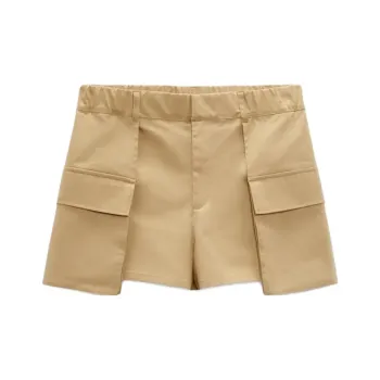 ZARA Casual Shorts Women's Light Camel