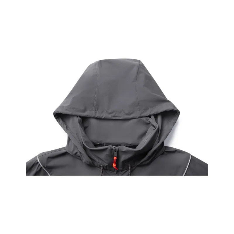 LiNing Basketball Collection Trench Coat Men's Black Pine Gray-2