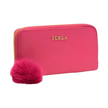 Furla Babylon Leather Wallet Women's Pink