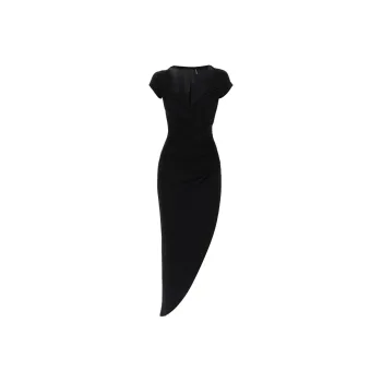 NORMA KAMALI Cap sleeves Asymmetric Dress
