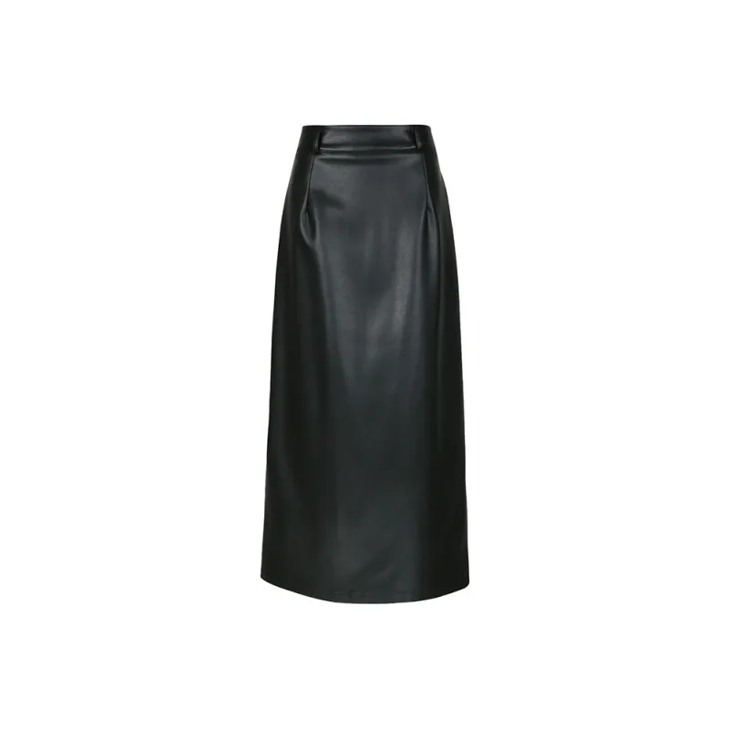 MKBY Leather Long Skirt Women's-2