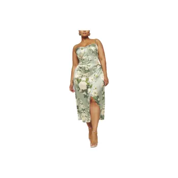 Reformation Slip Dresses Women's Mugwort Green